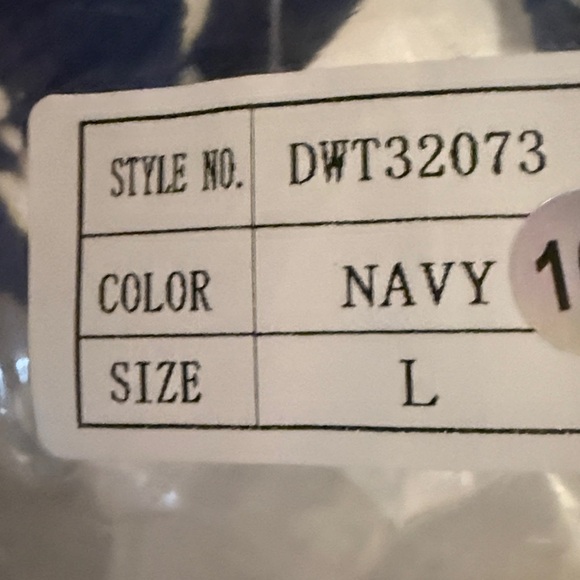 DAVI & DANI Cable Navy Knit Vest with White Trim​ - Picture 10 of 10